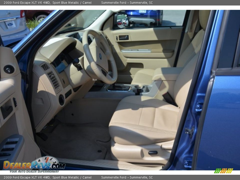 2009 Ford Escape XLT V6 4WD Sport Blue Metallic / Camel Photo #10