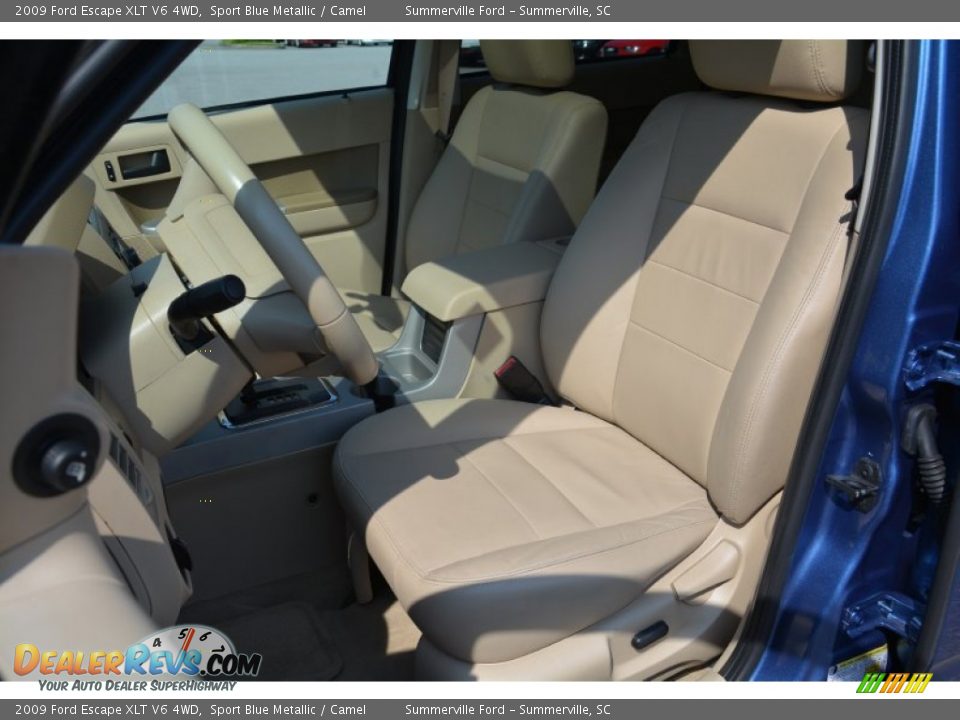 2009 Ford Escape XLT V6 4WD Sport Blue Metallic / Camel Photo #11
