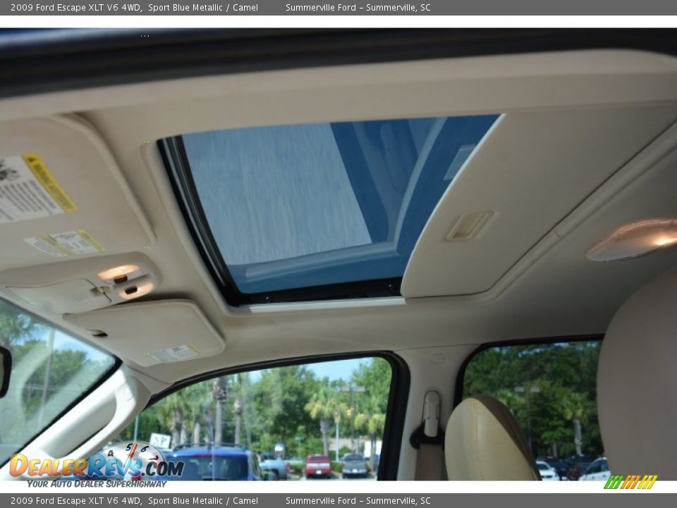 2009 Ford Escape XLT V6 4WD Sport Blue Metallic / Camel Photo #12