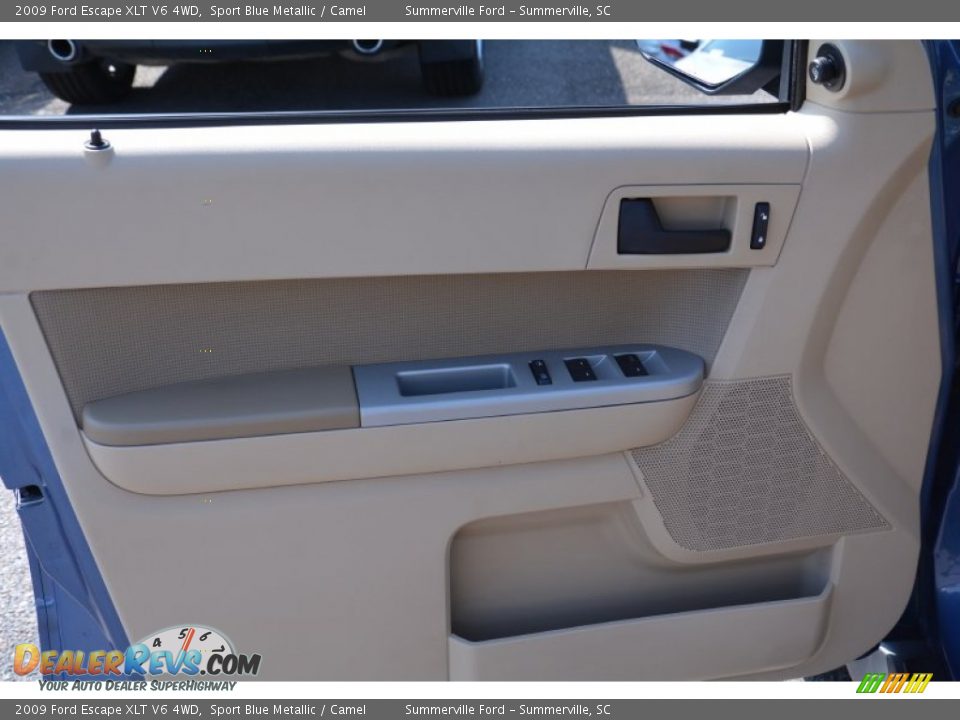 2009 Ford Escape XLT V6 4WD Sport Blue Metallic / Camel Photo #13
