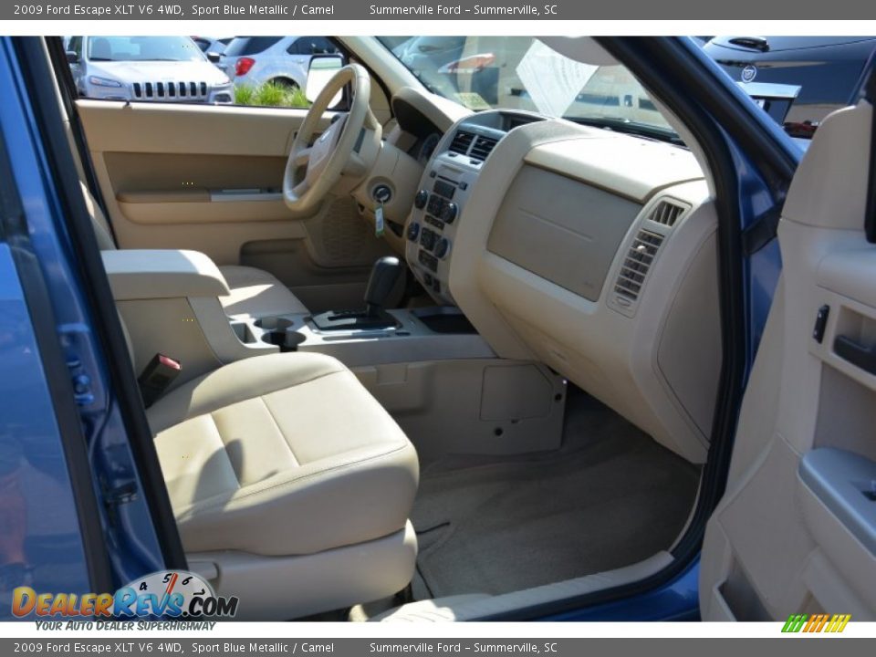 2009 Ford Escape XLT V6 4WD Sport Blue Metallic / Camel Photo #20