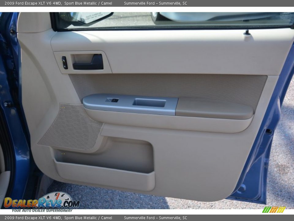 2009 Ford Escape XLT V6 4WD Sport Blue Metallic / Camel Photo #21