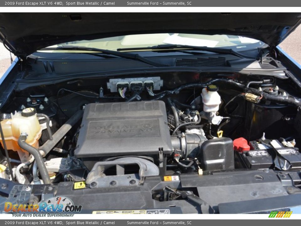 2009 Ford Escape XLT V6 4WD Sport Blue Metallic / Camel Photo #23