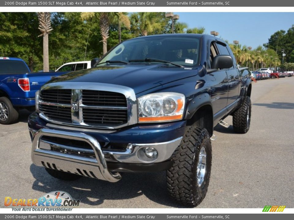 2006 Dodge Ram 1500 SLT Mega Cab 4x4 Atlantic Blue Pearl / Medium Slate Gray Photo #2