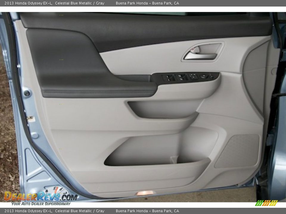 2013 Honda Odyssey EX-L Celestial Blue Metallic / Gray Photo #28