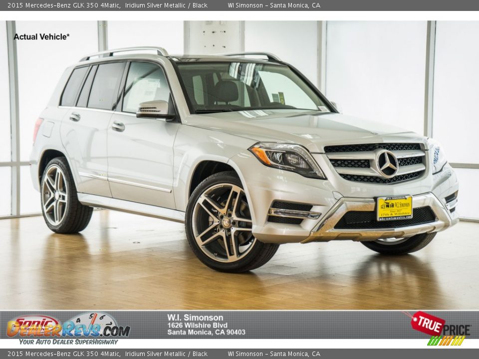 2015 Mercedes-Benz GLK 350 4Matic Iridium Silver Metallic / Black Photo #1