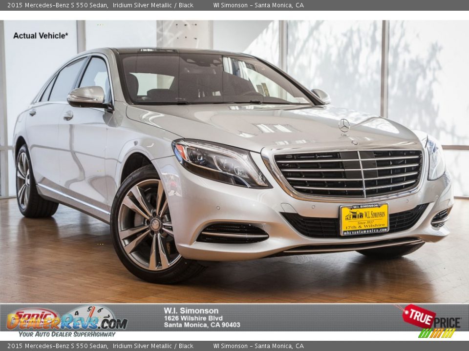 2015 Mercedes-Benz S 550 Sedan Iridium Silver Metallic / Black Photo #1