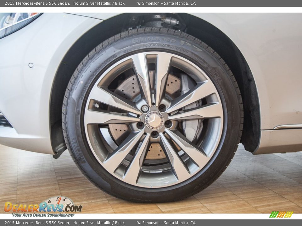 2015 Mercedes-Benz S 550 Sedan Iridium Silver Metallic / Black Photo #10