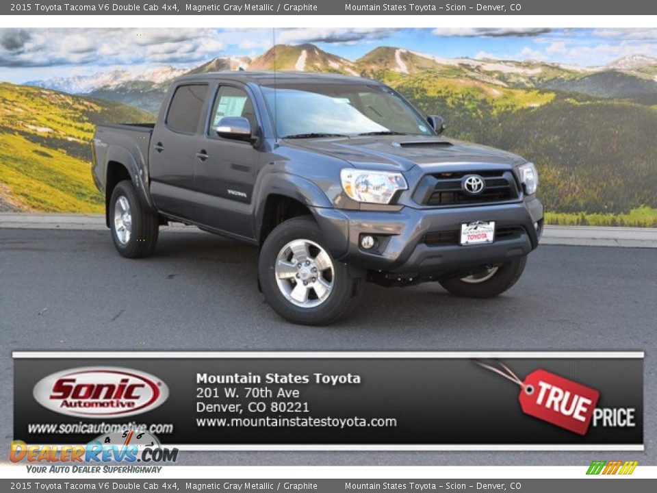 2015 Toyota Tacoma V6 Double Cab 4x4 Magnetic Gray Metallic / Graphite Photo #1