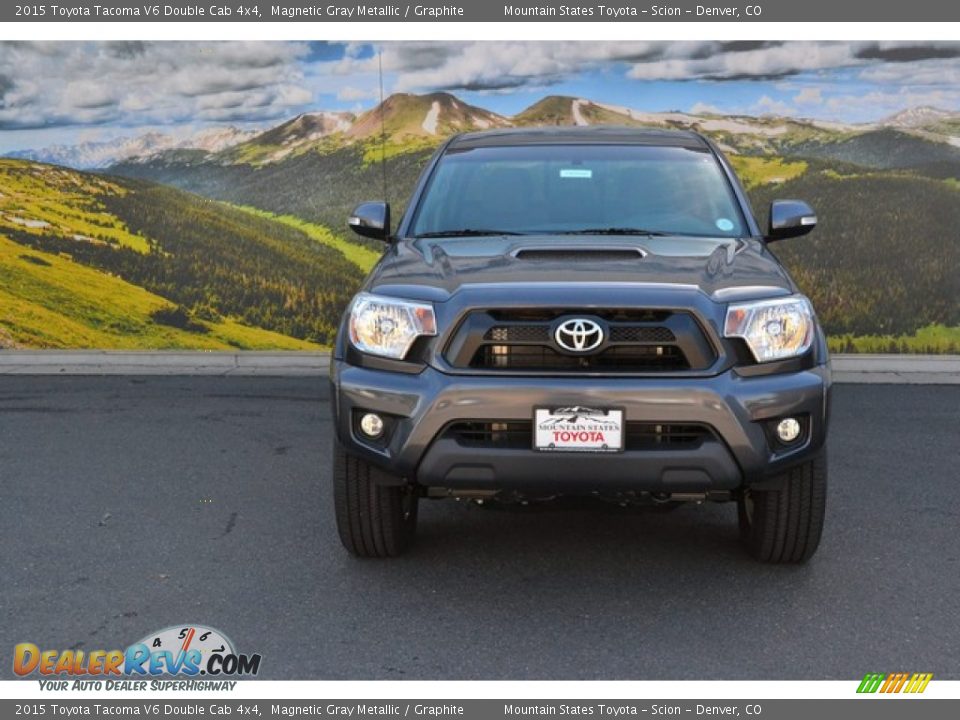 2015 Toyota Tacoma V6 Double Cab 4x4 Magnetic Gray Metallic / Graphite Photo #2