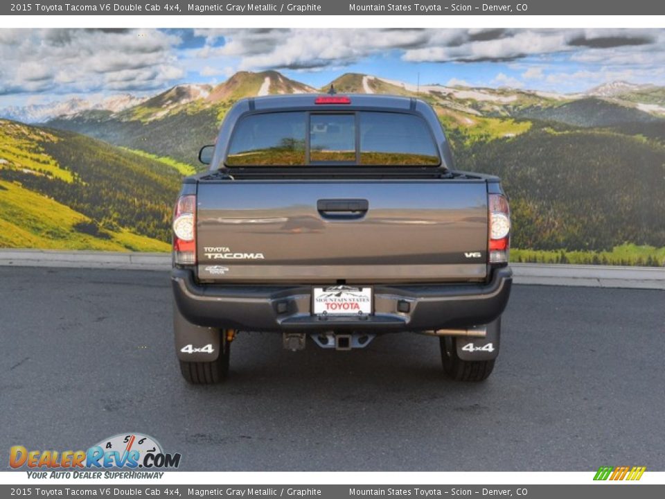 2015 Toyota Tacoma V6 Double Cab 4x4 Magnetic Gray Metallic / Graphite Photo #4