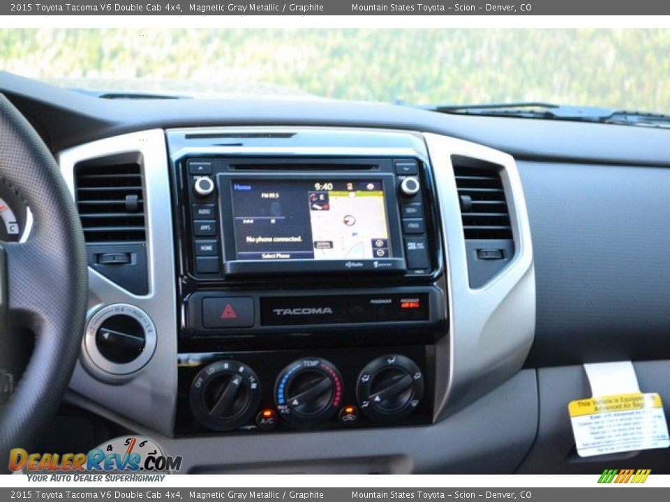 2015 Toyota Tacoma V6 Double Cab 4x4 Magnetic Gray Metallic / Graphite Photo #6
