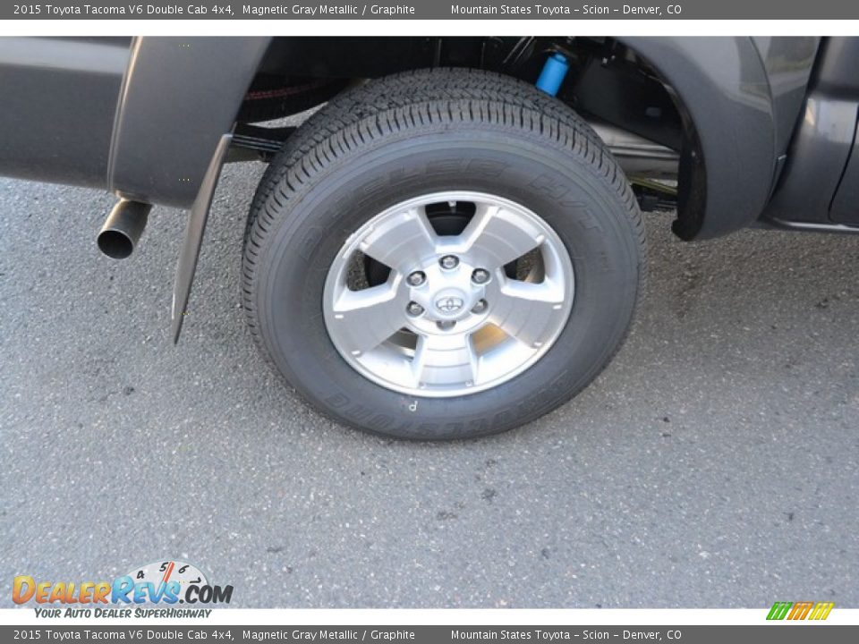 2015 Toyota Tacoma V6 Double Cab 4x4 Magnetic Gray Metallic / Graphite Photo #9
