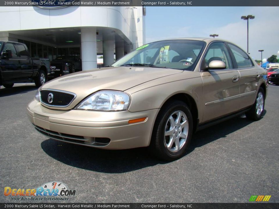 2000 Mercury Sable LS Sedan Harvest Gold Metallic / Medium Parchment Photo #1