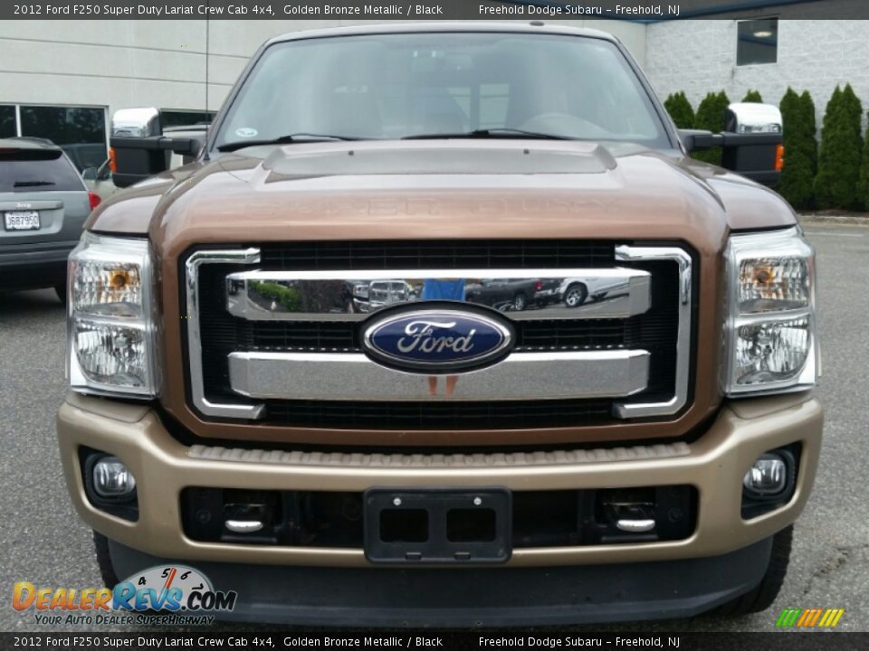 2012 Ford F250 Super Duty Lariat Crew Cab 4x4 Golden Bronze Metallic / Black Photo #9