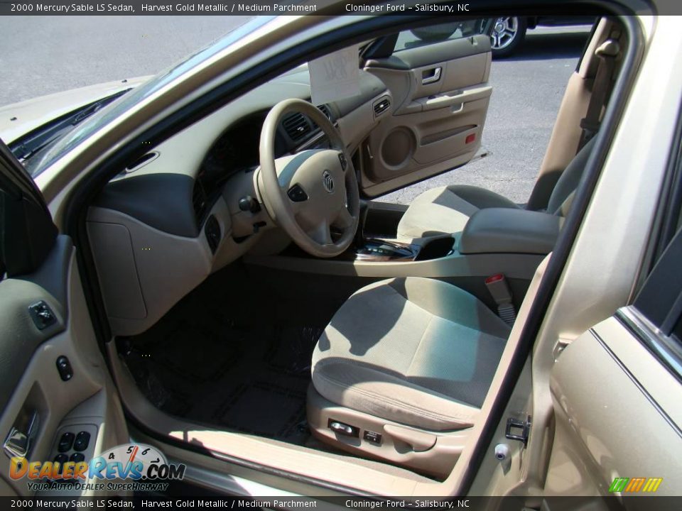 2000 Mercury Sable LS Sedan Harvest Gold Metallic / Medium Parchment Photo #3