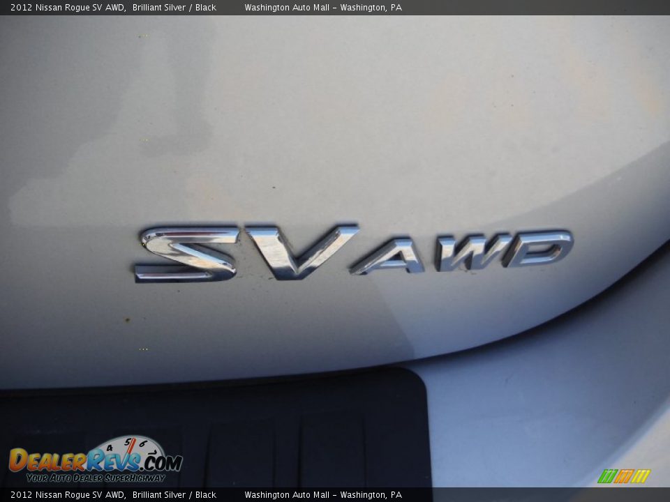 2012 Nissan Rogue SV AWD Brilliant Silver / Black Photo #7