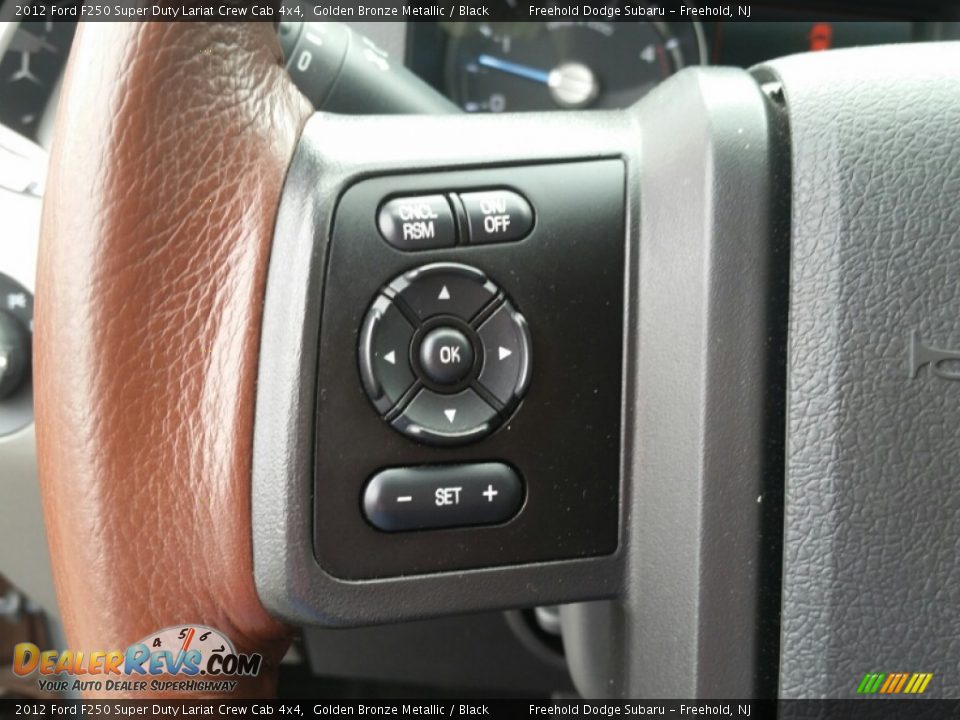 2012 Ford F250 Super Duty Lariat Crew Cab 4x4 Golden Bronze Metallic / Black Photo #17