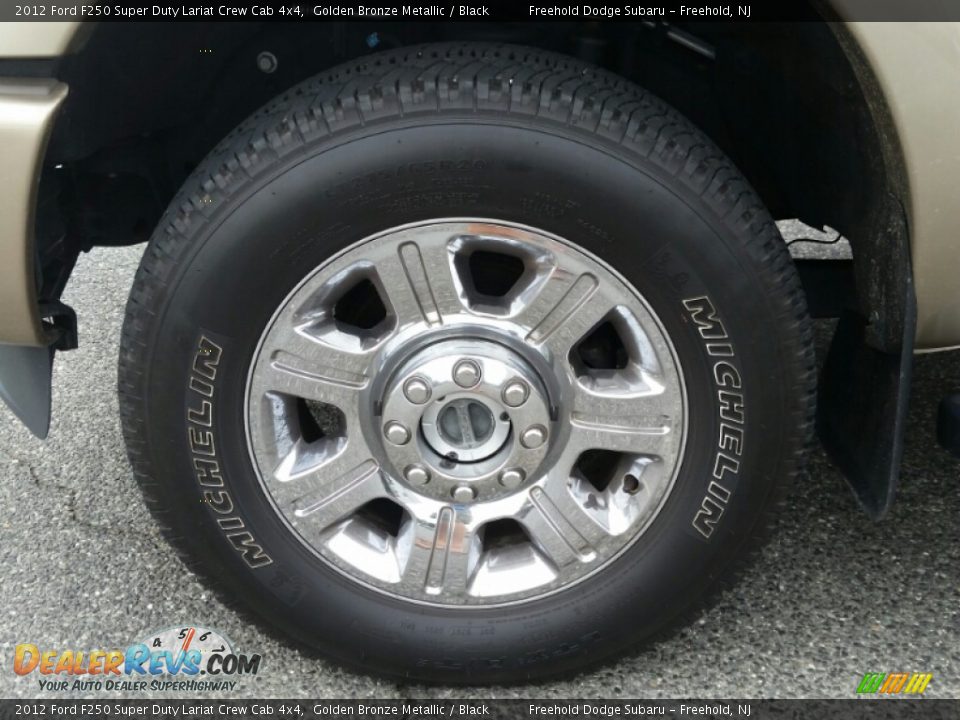 2012 Ford F250 Super Duty Lariat Crew Cab 4x4 Golden Bronze Metallic / Black Photo #27