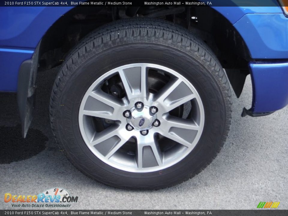 2010 Ford F150 STX SuperCab 4x4 Blue Flame Metallic / Medium Stone Photo #3