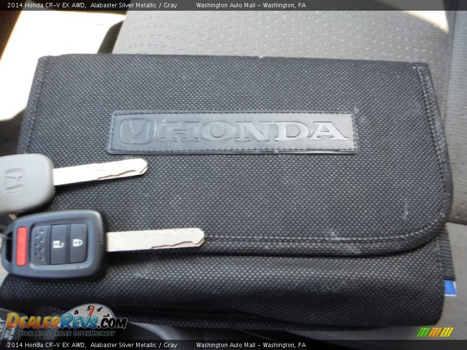 2014 Honda CR-V EX AWD Alabaster Silver Metallic / Gray Photo #18