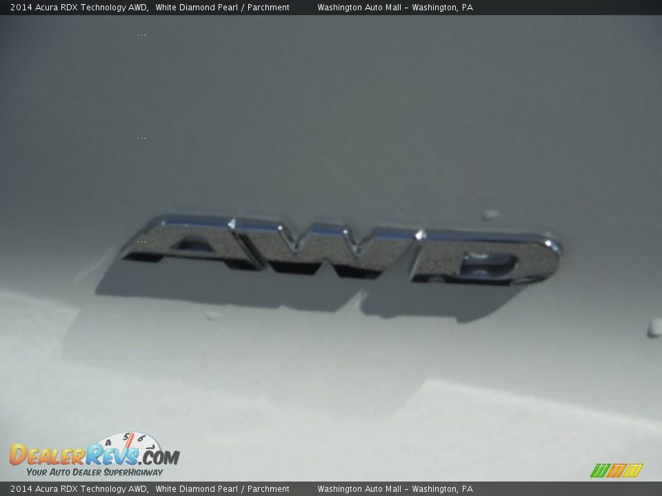 2014 Acura RDX Technology AWD White Diamond Pearl / Parchment Photo #9