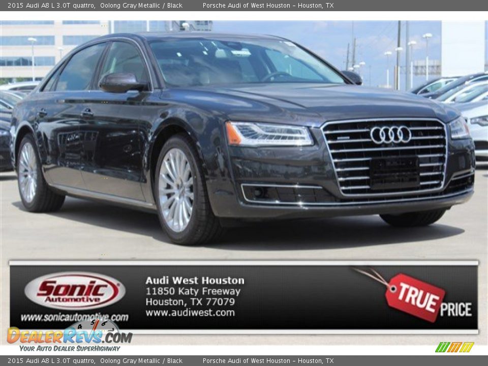2015 Audi A8 L 3.0T quattro Oolong Gray Metallic / Black Photo #1