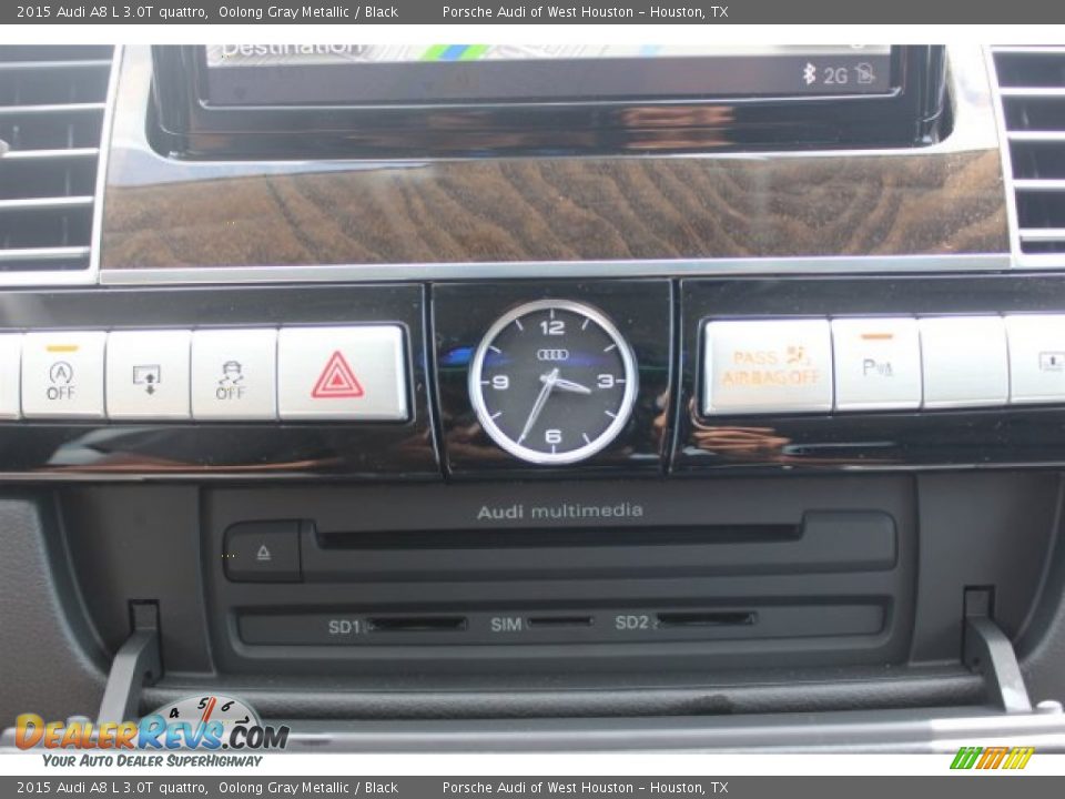 2015 Audi A8 L 3.0T quattro Oolong Gray Metallic / Black Photo #17