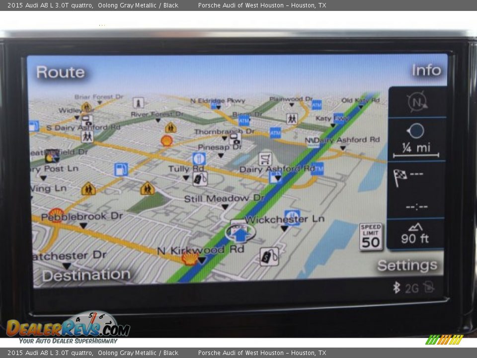 2015 Audi A8 L 3.0T quattro Oolong Gray Metallic / Black Photo #20