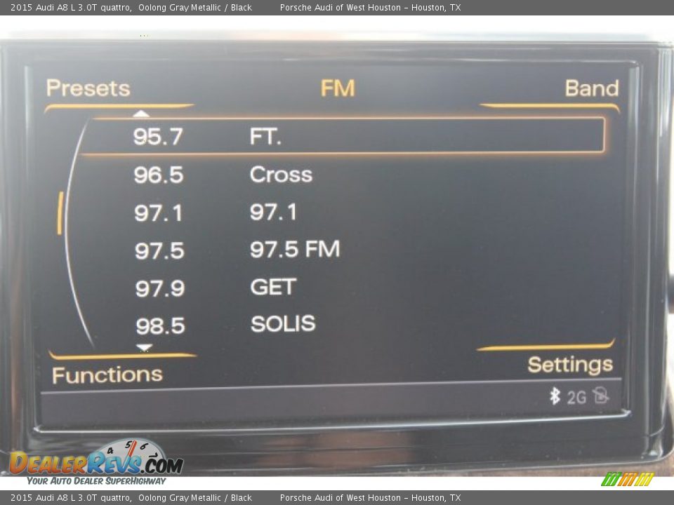 2015 Audi A8 L 3.0T quattro Oolong Gray Metallic / Black Photo #26