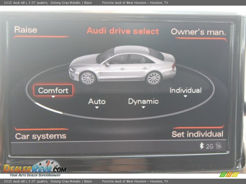 2015 Audi A8 L 3.0T quattro Oolong Gray Metallic / Black Photo #27