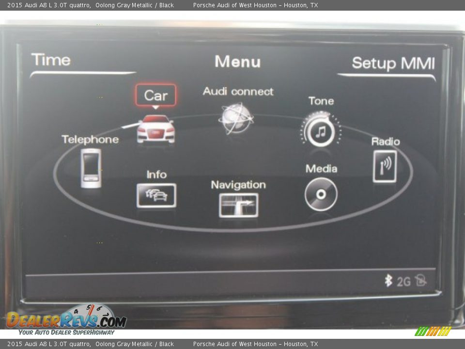 2015 Audi A8 L 3.0T quattro Oolong Gray Metallic / Black Photo #28