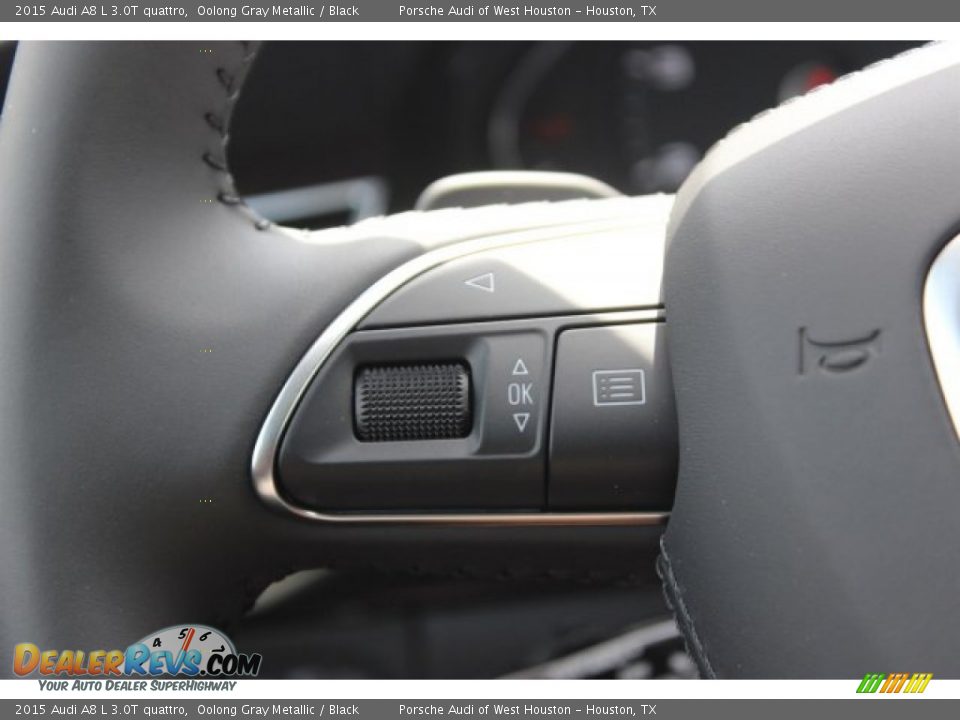 2015 Audi A8 L 3.0T quattro Oolong Gray Metallic / Black Photo #31