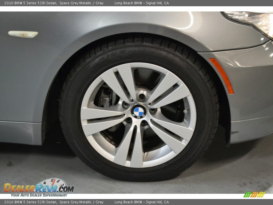 2010 BMW 5 Series 528i Sedan Space Grey Metallic / Gray Photo #3