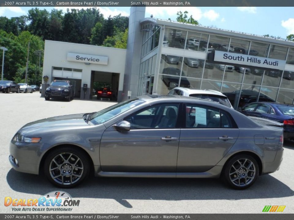2007 Acura TL 3.5 Type-S Carbon Bronze Pearl / Ebony/Silver Photo #2