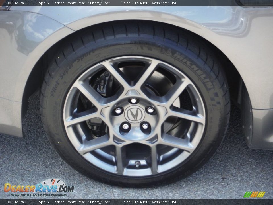 2007 Acura TL 3.5 Type-S Carbon Bronze Pearl / Ebony/Silver Photo #3