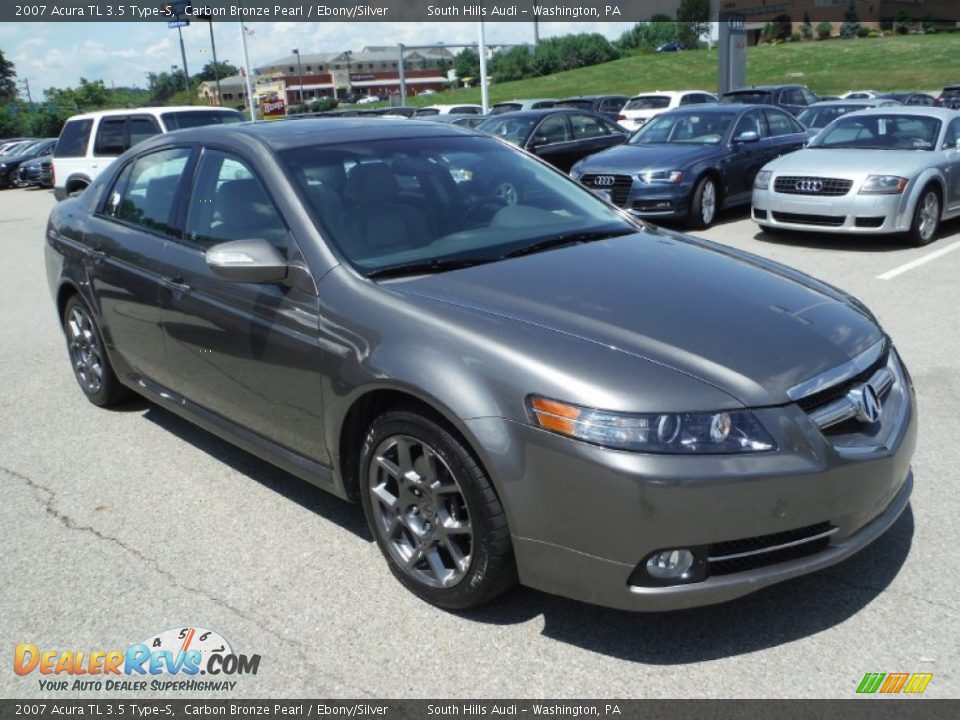 2007 Acura TL 3.5 Type-S Carbon Bronze Pearl / Ebony/Silver Photo #7