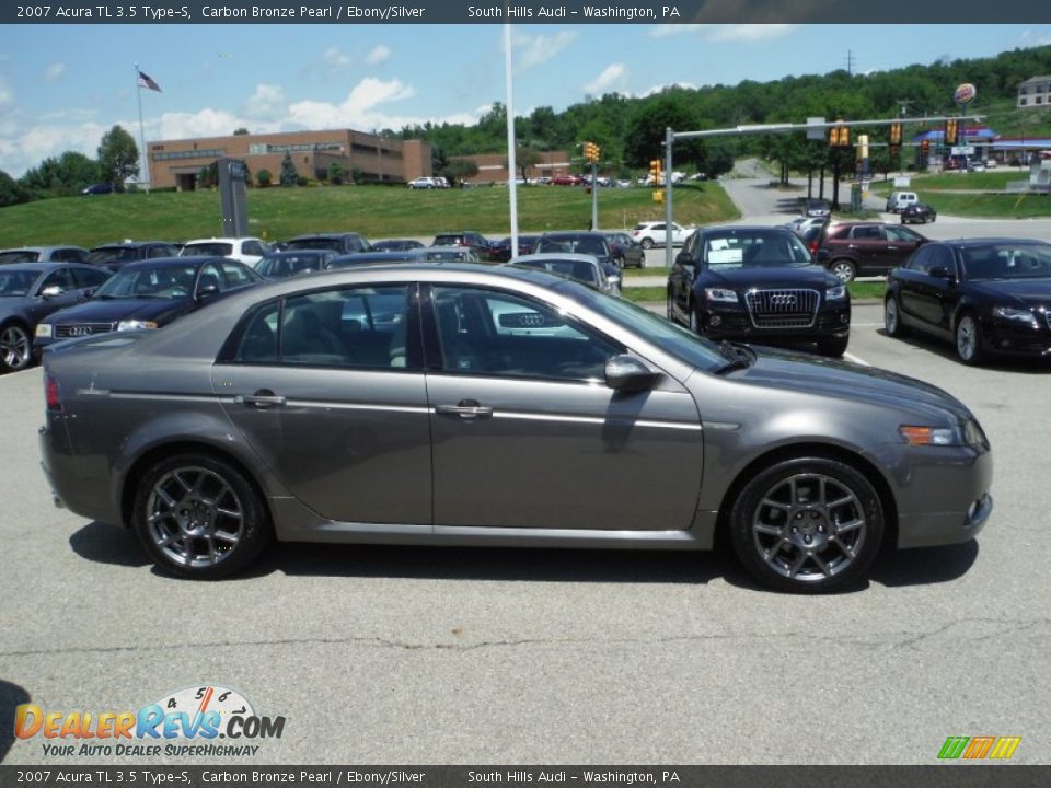 2007 Acura TL 3.5 Type-S Carbon Bronze Pearl / Ebony/Silver Photo #8