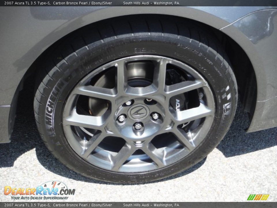 2007 Acura TL 3.5 Type-S Carbon Bronze Pearl / Ebony/Silver Photo #9
