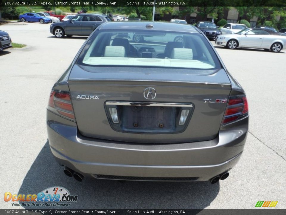 2007 Acura TL 3.5 Type-S Carbon Bronze Pearl / Ebony/Silver Photo #13