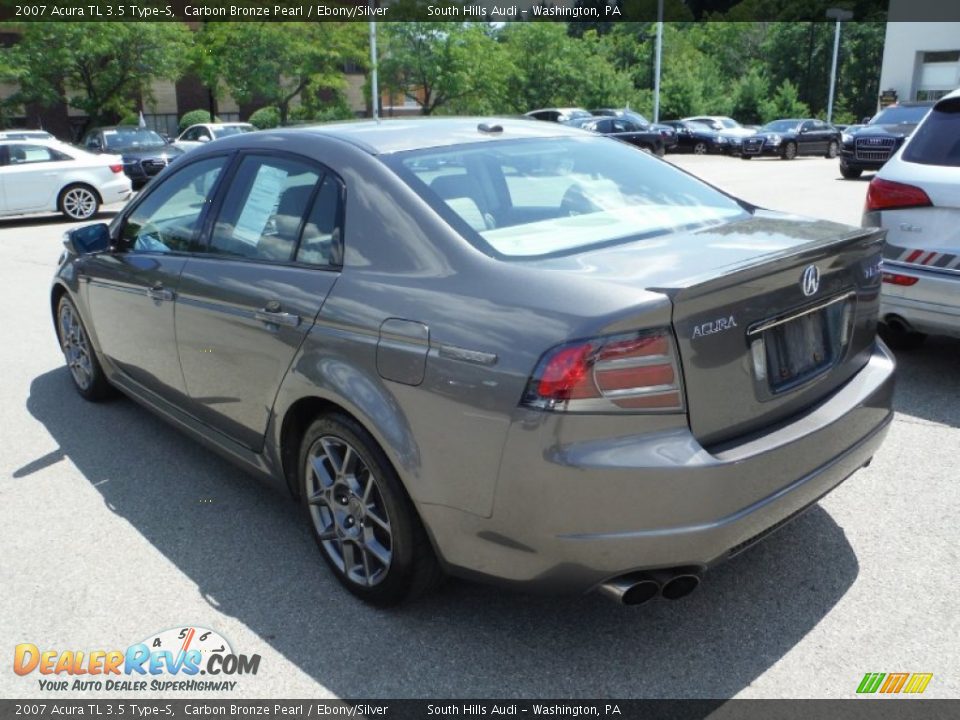 2007 Acura TL 3.5 Type-S Carbon Bronze Pearl / Ebony/Silver Photo #14