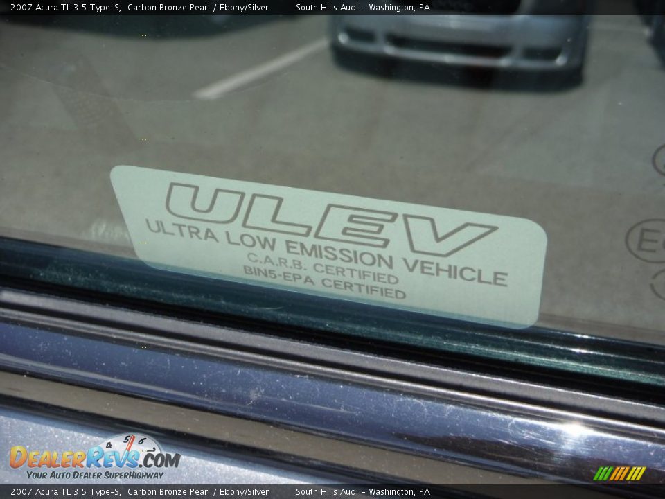 2007 Acura TL 3.5 Type-S Carbon Bronze Pearl / Ebony/Silver Photo #15
