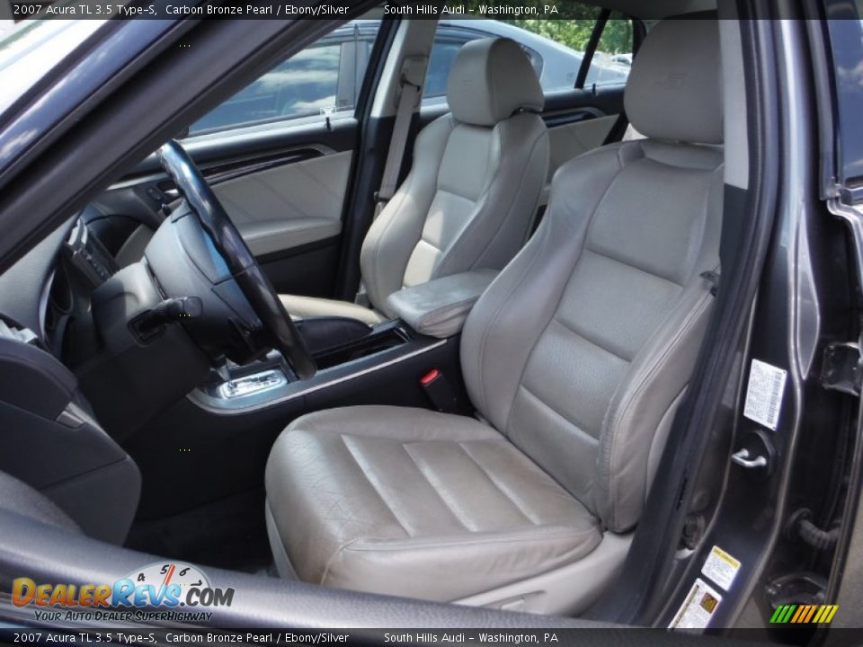 2007 Acura TL 3.5 Type-S Carbon Bronze Pearl / Ebony/Silver Photo #19