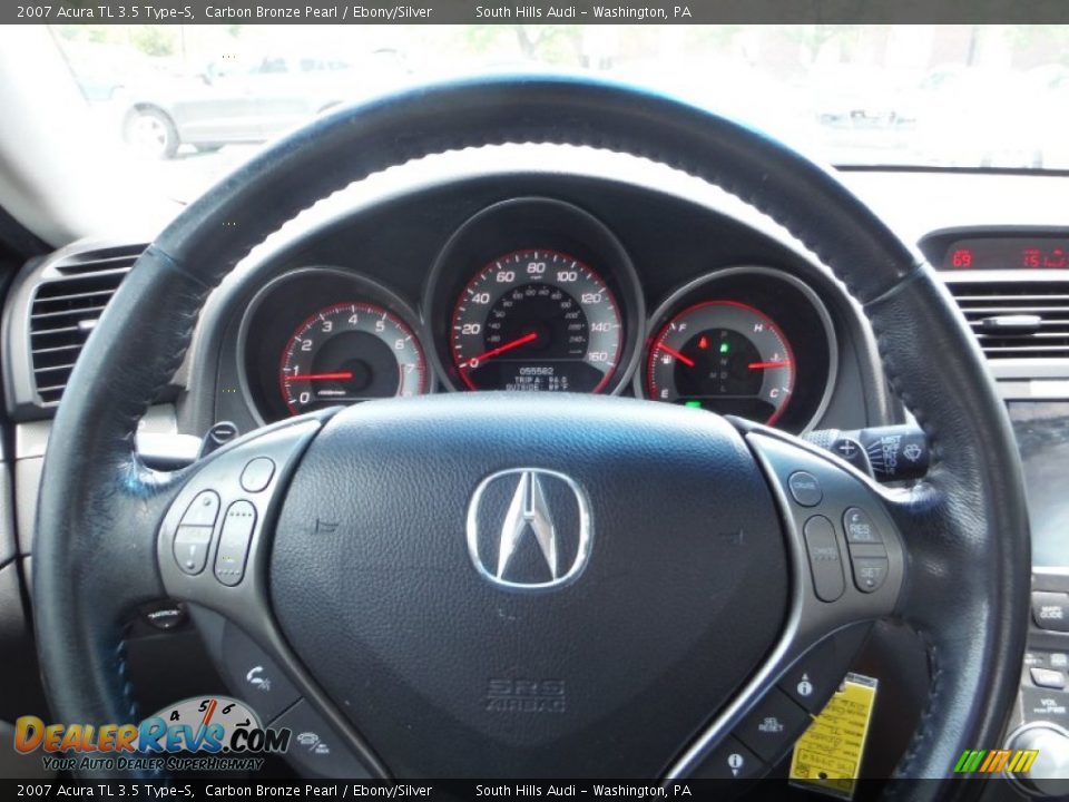 2007 Acura TL 3.5 Type-S Carbon Bronze Pearl / Ebony/Silver Photo #26