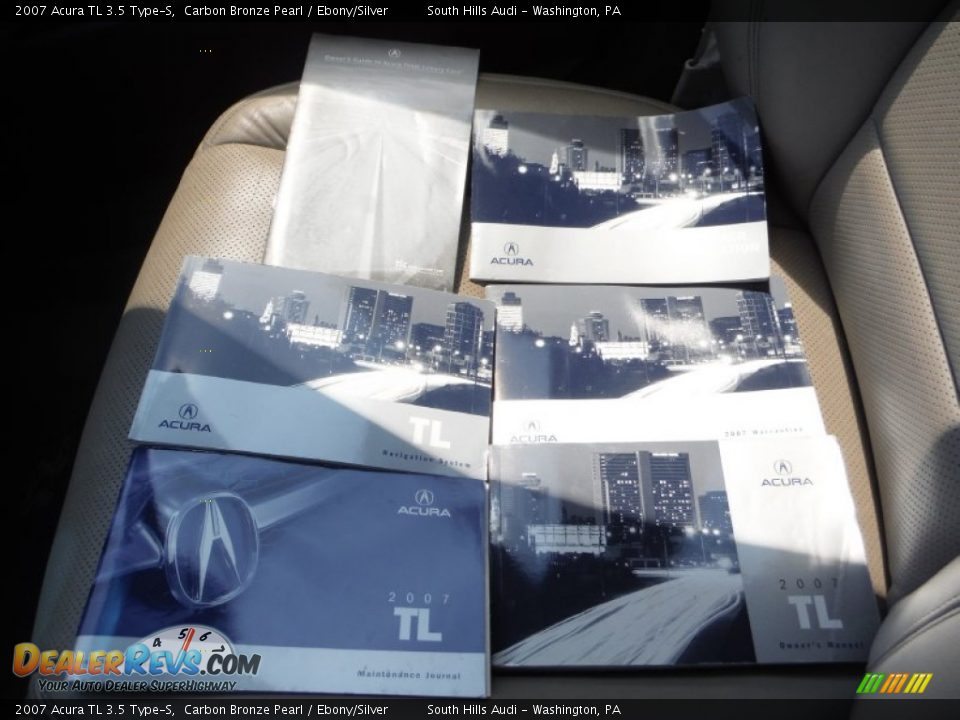 2007 Acura TL 3.5 Type-S Carbon Bronze Pearl / Ebony/Silver Photo #35