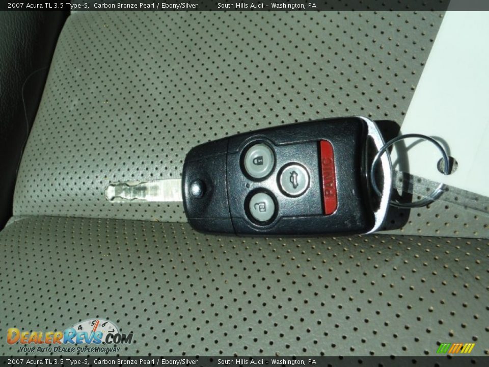 2007 Acura TL 3.5 Type-S Carbon Bronze Pearl / Ebony/Silver Photo #36