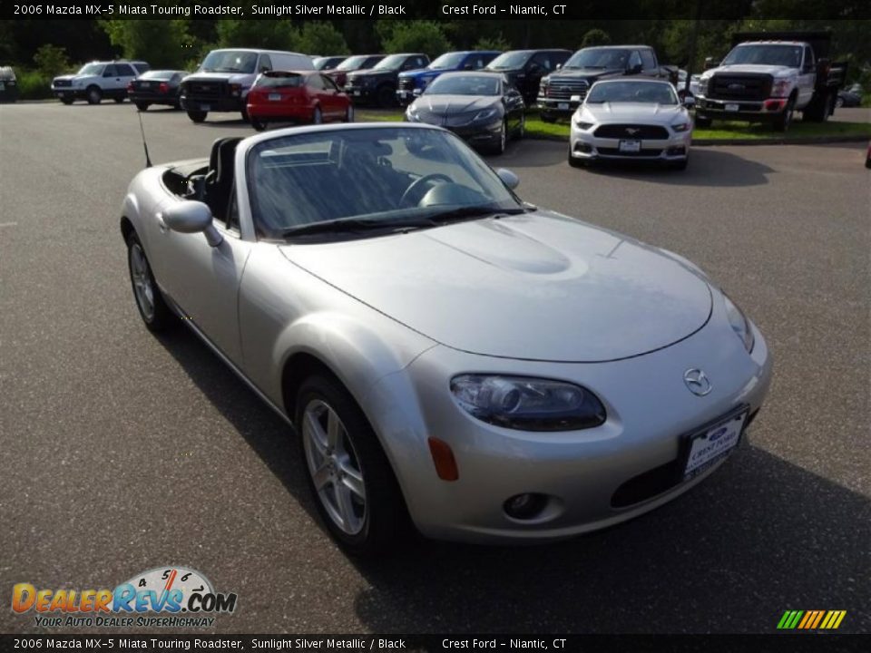 2006 Mazda MX-5 Miata Touring Roadster Sunlight Silver Metallic / Black Photo #1