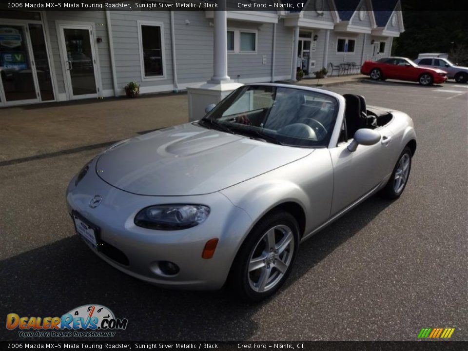 2006 Mazda MX-5 Miata Touring Roadster Sunlight Silver Metallic / Black Photo #3