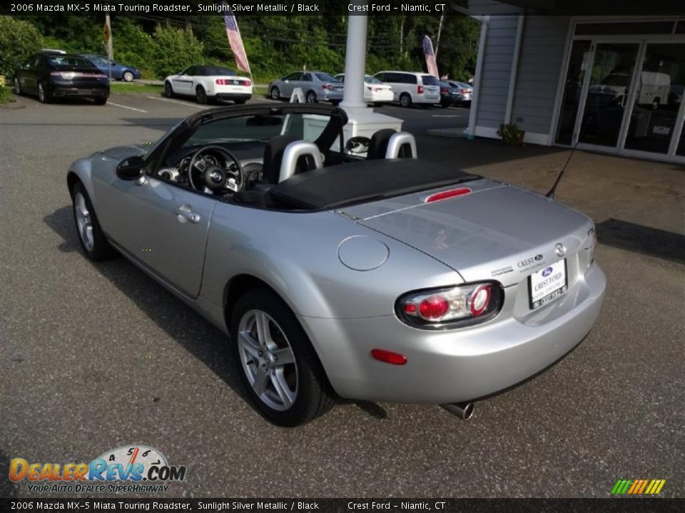 2006 Mazda MX-5 Miata Touring Roadster Sunlight Silver Metallic / Black Photo #5