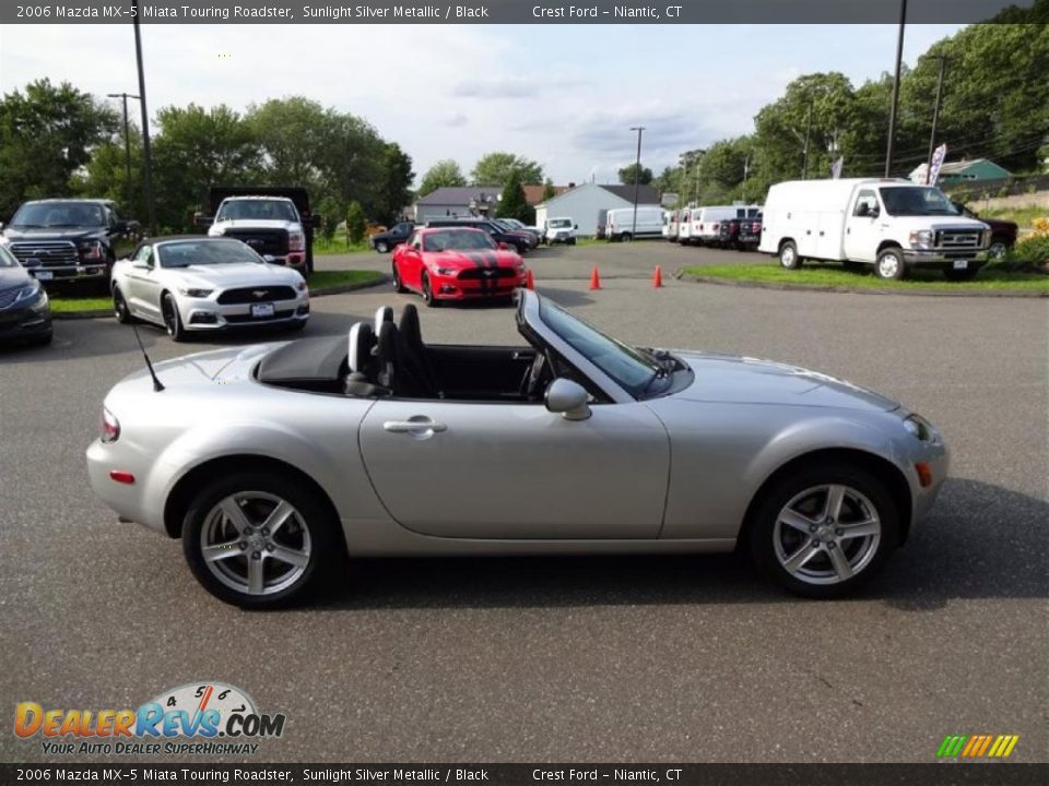 2006 Mazda MX-5 Miata Touring Roadster Sunlight Silver Metallic / Black Photo #8